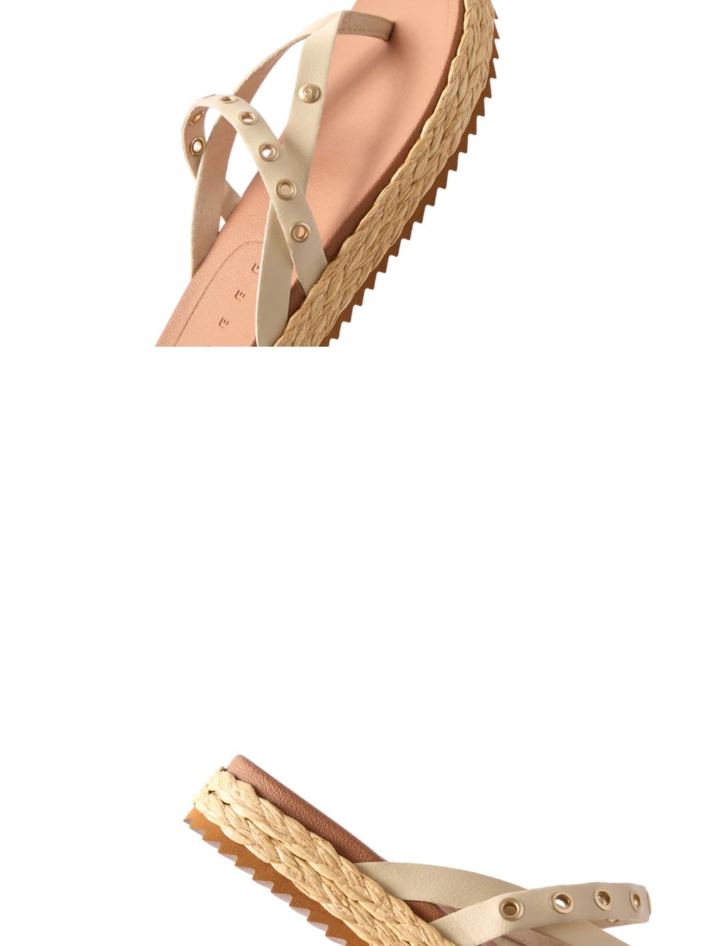 Reef Vista Carmen Studded Espadrille  Flip Flops - Women sz 8 never worn - Picture 5 of 12